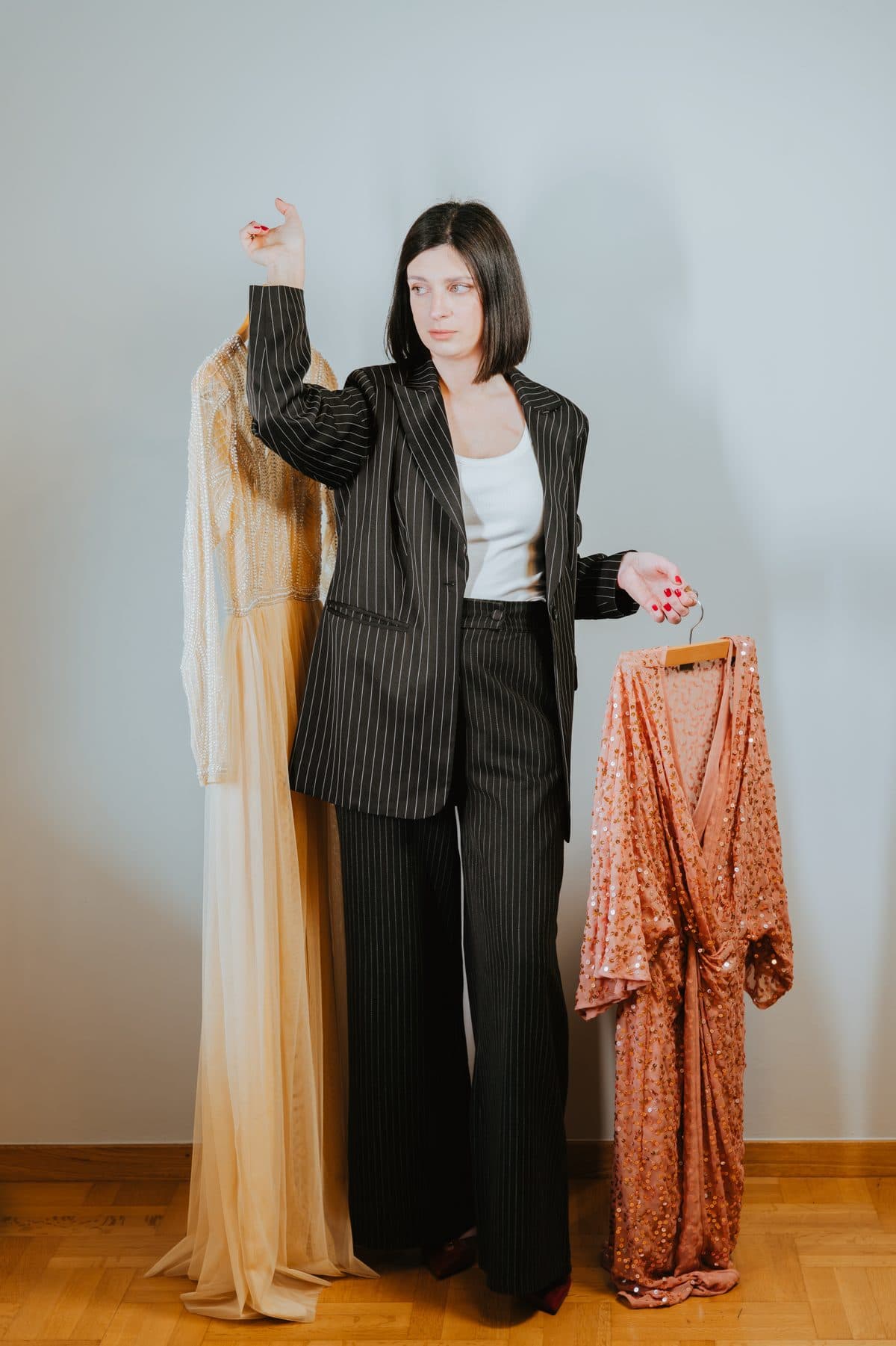 Επιλογή ρούχων σε styling session